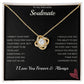 To My Beautiful Soulmate Love Knot Necklace (Yellow & White Gold Variants)