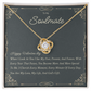 Beautiful Soulmate Love Knot Necklace (Yellow & White Gold Variants)