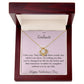To My Beautiful Soulmate Love Knot Necklace (Yellow & White Gold Variants)