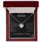 To My Beautiful Soulmate Love Knot Necklace (Yellow & White Gold Variants)