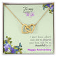 Wife Interlocking Hearts Necklace
