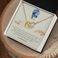 Wife Interlocking Hearts Necklace