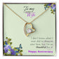 To My Beautiful Wife Forever Love Necklace